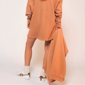 We The Free Earthy Brown Waffle Knit Top